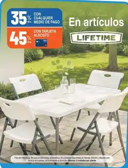 Alkosto Lifetime en artículos oferta