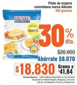 Alkosto Alkosto filete de mojarra colombiana marca oferta
