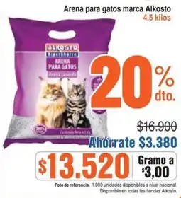 Alkosto Alkosto arena para gatos marca oferta