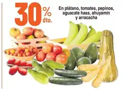 Alkosto En plátano, tomates, pepinos, aguacate hass, ahuyamín y arracacha oferta