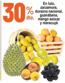 Alkosto En lulo, zarzamora, durazno nacional, guanábana, mango azúcar y maracuyá oferta