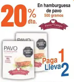 Alkosto En hamburguesa de pavo oferta