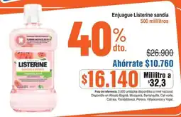 Alkosto Listerine enjuague sandía oferta