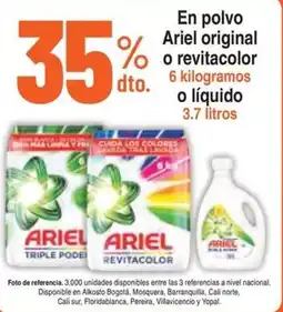 Alkosto Ariel en polvo original revitacolor oferta