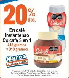 Alkosto Colcafé en café instantenao 3 en 1 oferta
