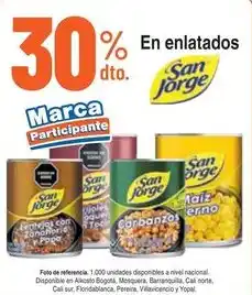 Alkosto San jorge en enlatados oferta