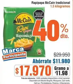 Alkosto McCain rapipapa tradicional oferta