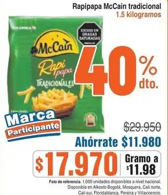 McCain rapipapa tradicional