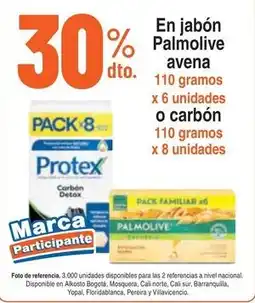 Alkosto Palmolive en jabón avena oferta
