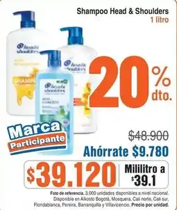 Alkosto Head & Shoulders shampoo oferta