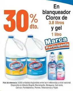 Alkosto Clorox en blanqueador oferta