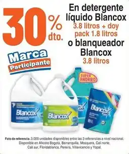 Alkosto Blancox en detergente líquido oferta
