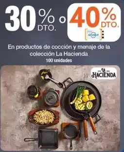 Jumbo La hacienda en productos de cocción y menaje de la colección oferta