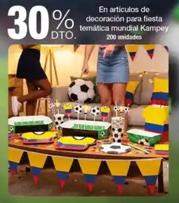 Jumbo Kampey en artículos de decoración para fiesta temática mundial oferta