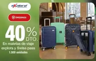 Explora y swiss pass en maletas de viaje