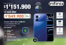 Jumbo Infinix note edge celular 5G oferta