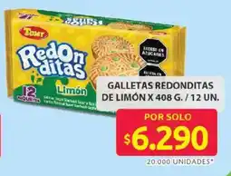 Ara Tomy galletas redonditas de limón oferta