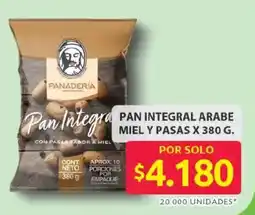 Ara Pan integral arabe miel y pasas oferta