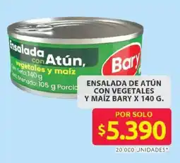 Ara Bary ensalada de atún con vegetales y maíz oferta