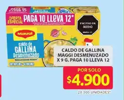 Ara Maggi caldo de gallina desmenuzado oferta
