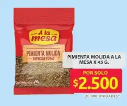 Ara A la mesa pimienta molida oferta