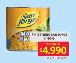 Ara San jorge maíz tierno oferta