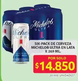 Ara Michelob ultra six-pack de cerveza en lata oferta
