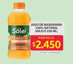 Ara Solei jugo de mandarina 100% natural oferta