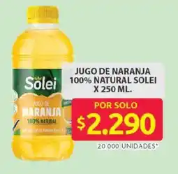 Ara Solei jugo de naranja 100% natural oferta
