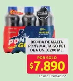 Ara Pony bebida de malta malta go pet oferta