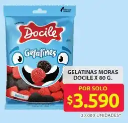 Ara Docile gelatinas moras oferta