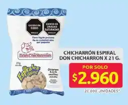 Ara Don chicharron chicharrón espiral oferta