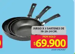 Ara Juego x 3 sartenes oferta