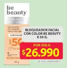 Ara Be beauty bloqueador facial con color con color oferta