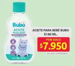 Ara Bubu aceite para bebé oferta