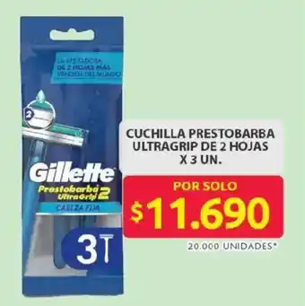 Ara Gillette cuchilla prestobarba ultragrip oferta