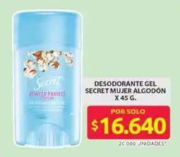Ara Secret desodorante gel mujer algodón oferta