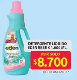Ara Edén detergente líquido bebé oferta