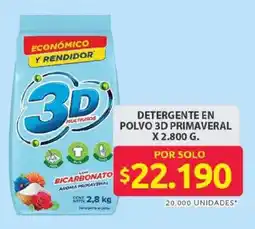 Ara 3D detergente en polvo primaveral oferta