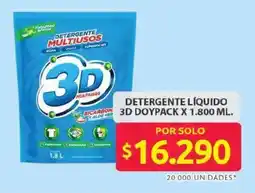 Ara 3D detergente líquido doypack oferta