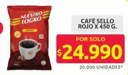 Ara Nuestro logro café sello rojo oferta