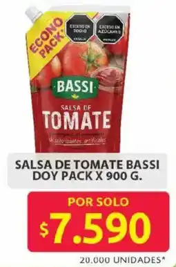 Ara Bassi salsa de tomate doy pack oferta