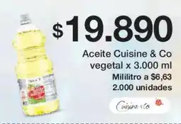 Jumbo Cuisine & Co aceite vegetal oferta