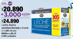 Jumbo Leche alpina semidescremada oferta