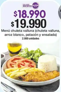 Jumbo Menú chuleta valluna oferta
