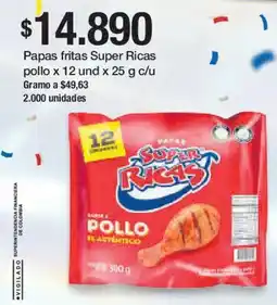 Jumbo Super ricas papas fritas pollo oferta