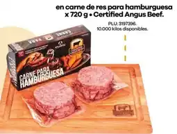 Éxito Certified angus beef en carne de res para hamburguesa oferta