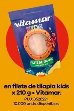 Éxito Vitamar en filete de tilapia kids oferta
