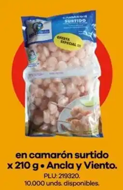 Éxito Ancla y viento en camarón surtido oferta