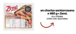 Éxito Zenú en chorizo santarrosano oferta